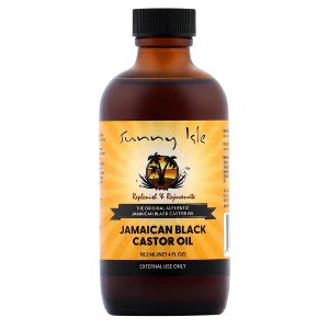 Sunny Isle Jamaican Black Castor Oil Regular | Authentic Jamaica Black Castor Oil | No Additives | Naturally Vitramin Rich - (4 oz) for Hair and Scalp - 1 of 4