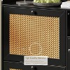3 Tier Shoe Cabinet with Natural Rattan Flip Drawers, Free Standing Shoe Storage Organizer with Adjustable Shelves - 3 of 4