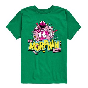 Boys' - Power Rangers - Morphin Time Pink Short Sleeve Graphic T-Shirt - 1 of 4