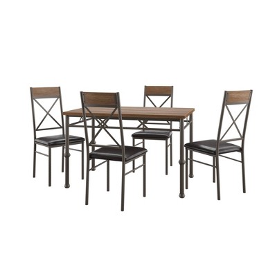 5pc Keegan Dining Set Brown - Inspire Q