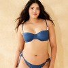 Women's Pearl Bead Underwire Bikini Top - Shade & Shore™ Blue - 4 of 4