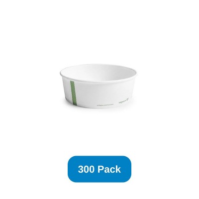 Vegware 32 oz PLA-lined Paper Food Bowl 185-Series Bon Appetit Bowls - Case of 300
