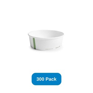 Vegware 32 oz PLA-lined Paper Food Bowl 185-Series Bon Appetit Bowls - Case of 300 - 1 of 3