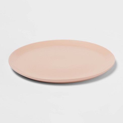 12" Stoneware Acton Serving Platter Pink - Threshold™ - image 1 of 3