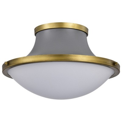 Nuvo Lighting Lafayette 3 - Light Flush Mount in  Matte Gray