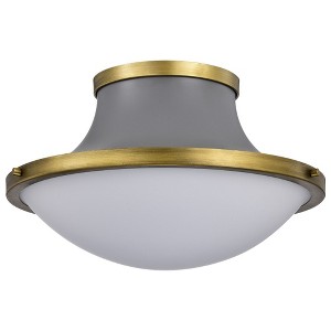Nuvo Lighting Lafayette 3 - Light Flush Mount in  Matte Gray - 1 of 1