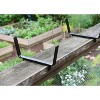 Wrought Iron Flower Box Brackets Black Powder Coated Finish - Achla Designs - 3 of 4