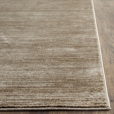 Elysian Light Brown Synthetic 2'2" x 8' Soft Texture Runner Rug