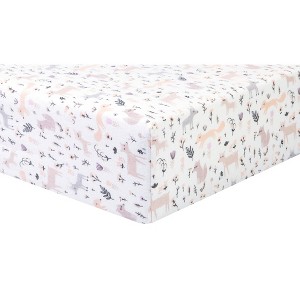 Trend Lab Mystical Forest Flannel Fitted Crib Sheet - 1 of 3