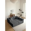 104.33" Modular L-Shaped Sectional Sofa, 3-Seater Couch with Chaise Lounge, No Assembly Required, Left Facing - 2 of 4