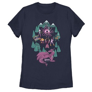 Women's Dungeons & Dragons Let The Adventure Begin, Watch Out For Monsters T-Shirt - 1 of 4