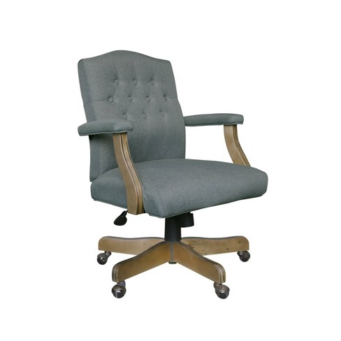 Contemporary Striped Executive Office Chair Gray - Boss Office Products