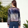Anna-Kaci Women's Sequin Long Sleeve Sparkly Pullover Sweatshirt - 3 of 4
