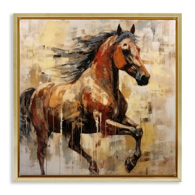 Stupell Industries Modern Brown Horse, 18" x 18"