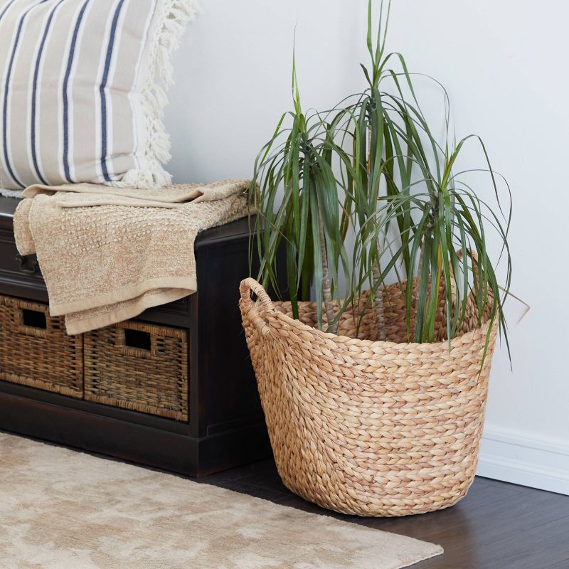 19&#34; x 20&#34; x 18&#34; Brown Sea Grass Contemporary Storage Basket - Olivia &#38; May, 3 of 26