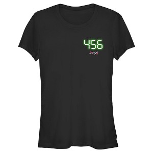 Juniors Womens Squid Game 456 Digital T-Shirt - 1 of 4