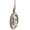 Northlight 4.25" Wooden Angel and Pine Tree Christmas Ornament - 2 of 4