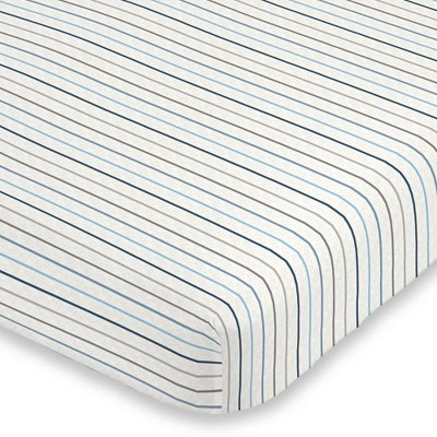 Carter's Heather Stripe Super Soft Fitted Crib Sheet