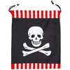 Blue Panda 12 Pack Pirate Skull Drawstring Pouches, Party Favor Gift Goodie Bags for Kids Birthday Treat, Party Supplies, 12 x 10 in - 4 of 4