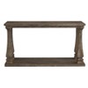 Johnelle Sofa Table Gray: Distressed Elm Veneer, Square Baluster Legs - Signature Design by Ashley - 3 of 4
