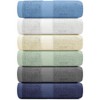 White Classic Luxury 100% Cotton Hand Towels Set of 6 - 16x30" - image 2 of 4