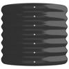 vidaXL Garden Raised Bed Powder-coated Steel 44.9"x15.7"x14.2" Anthracite - 4 of 4