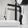 Munora Black Modern Single Hole Bathroom Sink Faucet, Dual Function Pull-Out Spray Faucet, Solid Brass Construction - 2 of 4