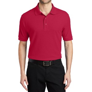 Mafoose Men's Short Sleeve Soft Silk Touch Classic Polo Shirt for Everyday Comfort - 1 of 4