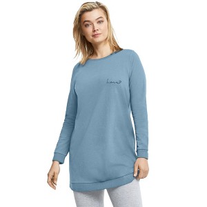 ellos Plus Size French Terry Love Tunic Sweatshirt - 1 of 4