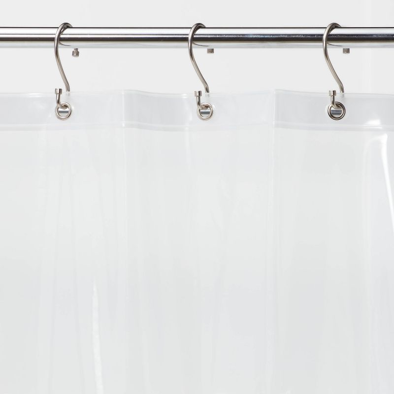 Stall Size Medium Weight PEVA Shower Liner Clear - Made By Design&#8482;, 3 of 5