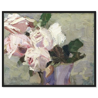 Art Remedy Blooming Vase Chic Farmhouse Wall Art Framed