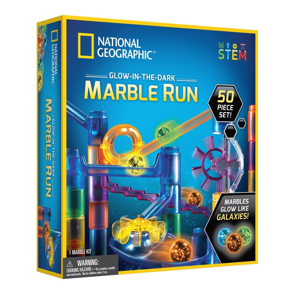 Photos - Educational Toy National Geographic Glow-in-the-Dark Marble Run - 50pc 