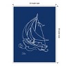 Amanti Art Little Sail On Blue by Patricia Pinto Canvas Wall Art Print Framed 23 x 30-in. - 4 of 4