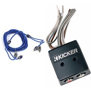 Kicker 46KISLOC K-Series Interconnect, Speaker To Rca W/ Line-Out Converter & 46KI24 4 Meter 2-Channel Signal Cable - 1 of 4