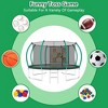 HFYee 1214/8*14FT Round Jump Trampoline Enclosure & Ladder for Backyard Fitness for Ages 8+ - 3 of 4