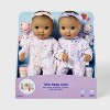 14" Girl Twin Baby Dolls - Gigglescape™ - 4 of 4
