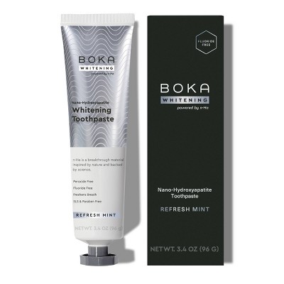 Boka Whitening- Fluoride Free- Nano Hydroxyapatite Toothpaste - 3.4oz