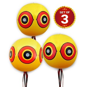 De-Bird Balloon Bird Repellent ,3-Pk Fast and Effective Solution to Pest Problems, Scare Eyes Balloon to Scare Birds Away - 1 of 4