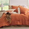 5/7 Pcs Soft Bedding Set All Season Boho Bed in a Bag Contrasting Design - 2 of 4