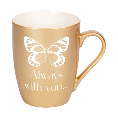 Elanze Designs Always With You Vegas Gold 10 ounce New Bone China Coffee Cup Mug