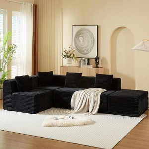 KTMBDW 109” Modular Sectional Sofa, Cloud Sectional Couch, Modern Modular L-Shape Sofa Couch, Upholstered Couches for Living Room Bedroom - 1 of 4