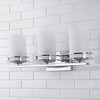 LED Light Metal/Frosted Glass Contemporary Glam Pendent Chrome - JONATHAN Y - 3 of 4