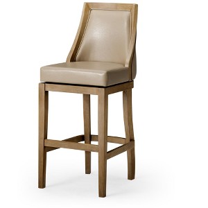 Maven Lane Vienna High Back Vegan Leather Bar Height Bar Stool - 1 of 4