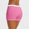 Hanes Women's 4pk Cotton Stretch Mid-Thigh Boyfriend Boxer Briefs - Colors May Vary - 4 of 4