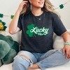 Simply Sage Market Women's Lucky Vibes Clover Short Sleeve Graphic Tee - 2 of 4