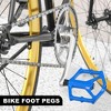 Unique Bargains Aluminum Alloy Bicycle Pedal Rear Foot Peg Black Fit 9/16 Inch Axles BMX MTB Bike Bicycle 1 Pair - 3 of 4