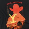 Women's Yellowstone Wear The Brand With Cowboy Silhouette Loose T-Shirt Black - 2 of 4