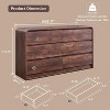 SinCiDo Modern 8 Drawer Dresser, Curved Profile Design, 55" Wide Mid Century Wood Storage Organizer for Bedroom, Living Room - 2 of 4
