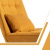 Dovelina Upholstered Accent Chair with Ottoman - 3 of 4