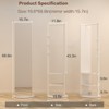VYNXARIA Full Length Mirrors - 68.8"x19.6" Rotating Hanger Mirror for Bedroom and Office in White - 4 of 4
